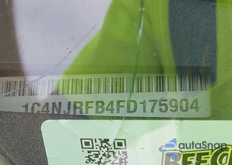 2015 Jeep Patriot High Altitude Edition z USA, uszkodzony, nr VIN 1C4NJRFB4FD175904